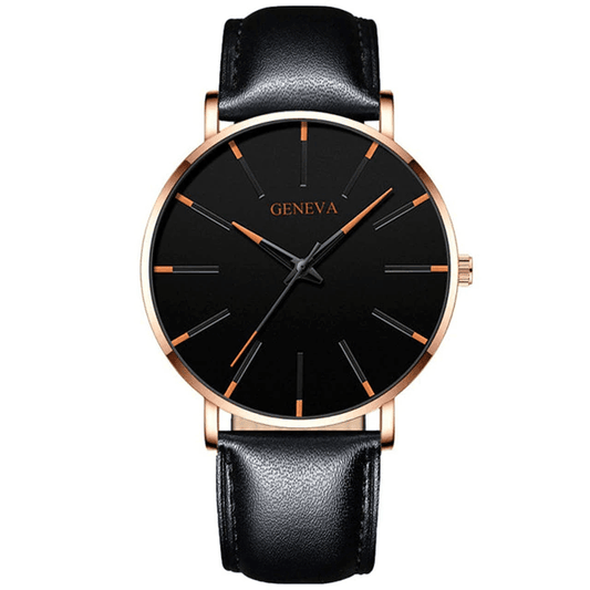 Heren Horloge Van Leer - Geneva